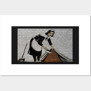 Banksy's Sweeping it Under the Carpet Posters and Art